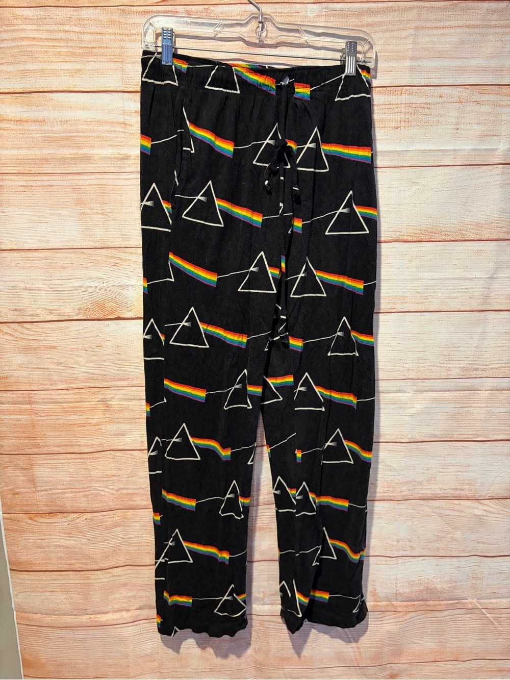 Pink Floyd Black and White Script Label